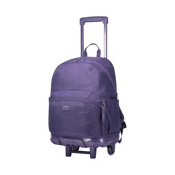 MOCHILA ESCOLAR CON RUEDAS COLOR MORADO - TRIK  TOTTO MA03TKI003-23100-M4R