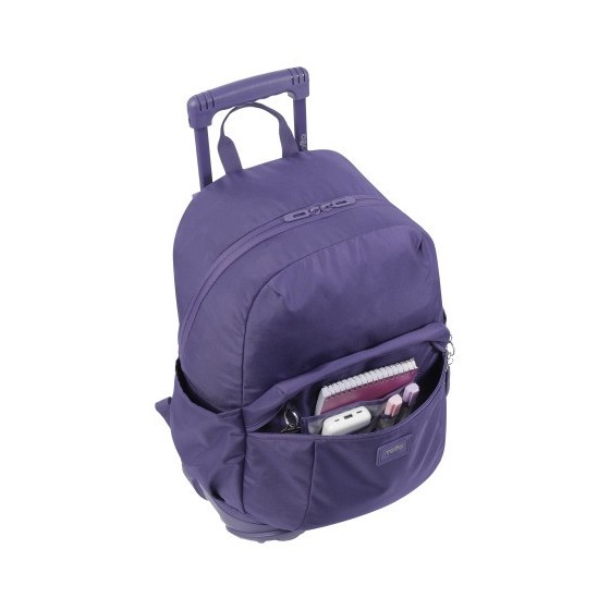 MOCHILA ESCOLAR CON RUEDAS COLOR MORADO - TRIK  TOTTO MA03TKI003-23100-M4R