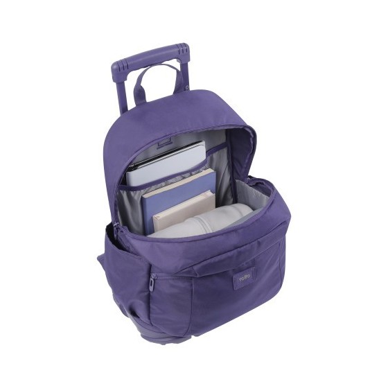 MOCHILA ESCOLAR CON RUEDAS COLOR MORADO - TRIK  TOTTO MA03TKI003-23100-M4R