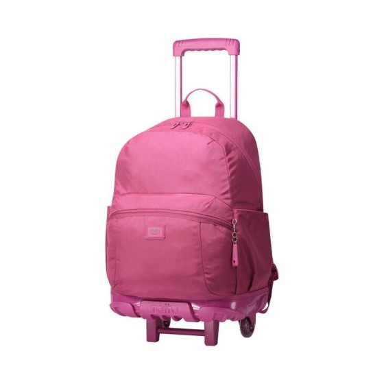 MOCHILA ESCOLAR CON RUEDAS COLOR ROSA - TRIK TOTTO MA03TKI003-23100-M89