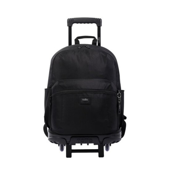 MOCHILA ESCOLAR CON RUEDAS GRANDE NEGRA - TRIK TOTTO MA03TKI003-22200-N01