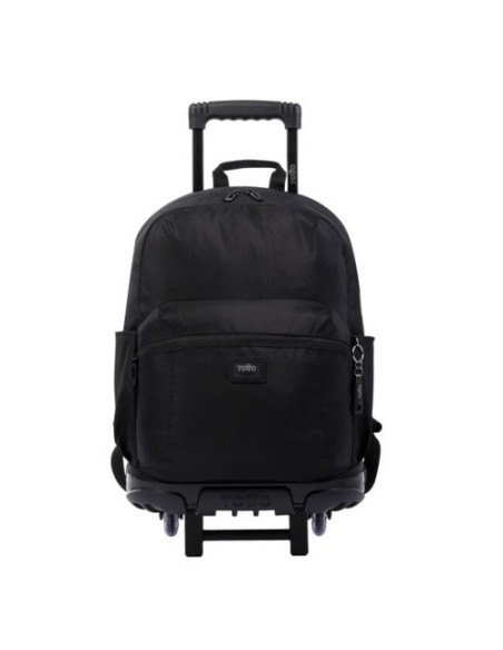 MOCHILA ESCOLAR CON RUEDAS GRANDE NEGRA - TRIK TOTTO MA03TKI003-22200-N01