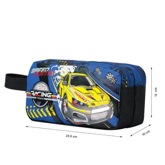 ESTUCHE ESCOLAR DE CARRERAS DE COCHES TOTTO AJ52VLC001-2310-6J7U