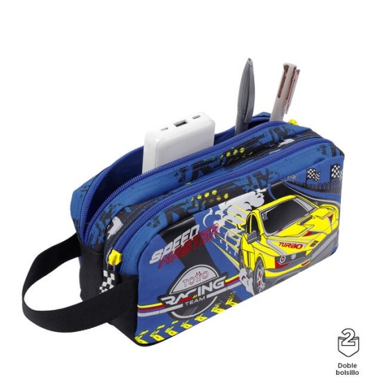 ESTUCHE ESCOLAR DE CARRERAS DE COCHES TOTTO AJ52VLC001-2310-6J7U