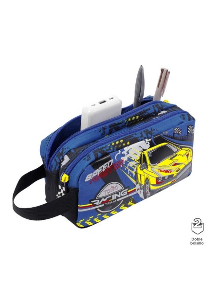 ESTUCHE ESCOLAR DE CARRERAS DE COCHES TOTTO AJ52VLC001-2310-6J7U