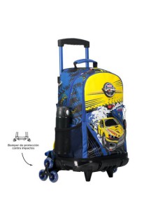 MOCHILA ESCOLAR CON RUEDAS GRANDE DE CARRERAS DE COCHES TOTTO MJ03VLC003-2310-6J7L