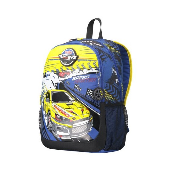 MOCHILA ESCOLAR GRANDE DE CARRERAS DE COCHES TOTTO MJ04VLC003-2310-6J7L