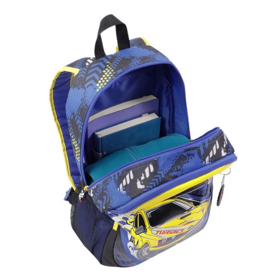 MOCHILA ESCOLAR GRANDE DE CARRERAS DE COCHES TOTTO MJ04VLC003-2310-6J7L