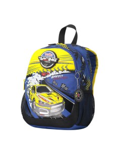 MOCHILA ESCOLAR PEQUEÑA DE CARRERAS DE COCHES TOTTO MJ04VLC001-2310-6J7S 2