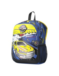 MOCHILA ESCOLAR MEDIANA DE CARRERAS DE COCHES TOTTO MJ04VLC002-2310-6J7M 2