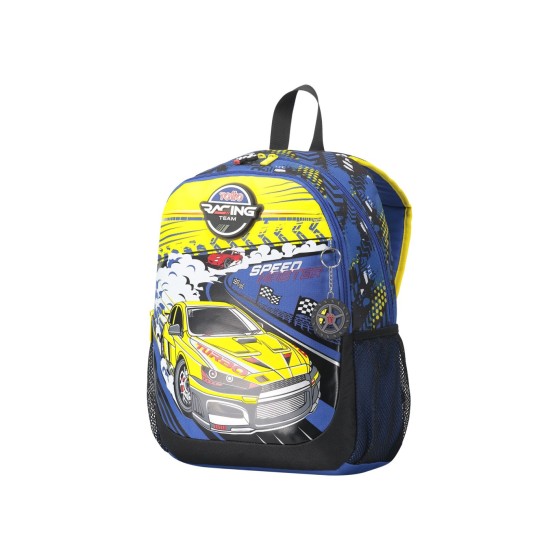 MOCHILA ESCOLAR MEDIANA DE CARRERAS DE COCHES TOTTO MJ04VLC002-2310-6J7M