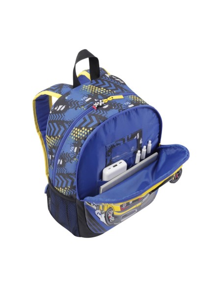 MOCHILA ESCOLAR MEDIANA DE CARRERAS DE COCHES TOTTO MJ04VLC002-2310-6J7M