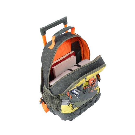 MOCHILA ESCOLAR CON RUEDAS MEDIANA DE CARTOONS TOTTO MJ03BWM005-2310-4DJM