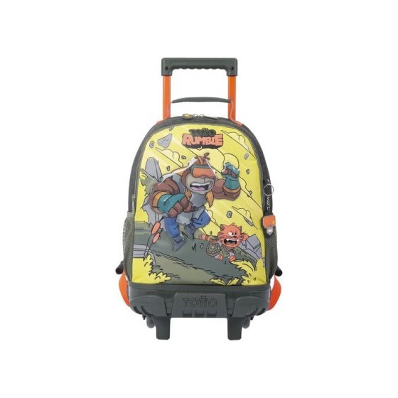 MOCHILA ESCOLAR CON RUEDAS MEDIANA DE CARTOONS TOTTO MJ03BWM005-2310-4DJM