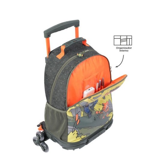 MOCHILA ESCOLAR CON RUEDAS GRANDE DE CARTOONS TOTTO MJ03BWM003-2310-4DJL