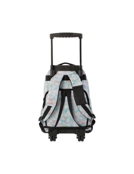 MOCHILA ESCOLAR CON RUEDAS CORAZONES PASTEL TOTTO MA03ECO006-2311P-4HX