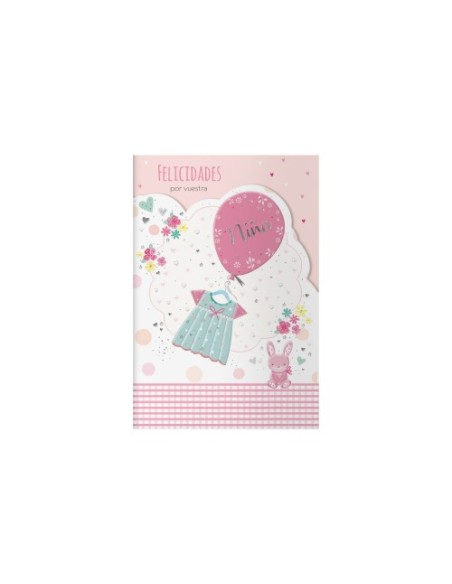 PACK 6 TARJETAS DE FELICITACIÓN MAMÁS - TAMAÑO 11,5 X 17 CM - MODELO CONEJO DOHE 70091