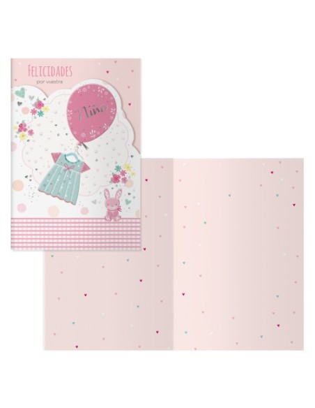 PACK 6 TARJETAS DE FELICITACIÓN MAMÁS - TAMAÑO 11,5 X 17 CM - MODELO CONEJO DOHE 70091