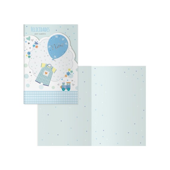 PACK 6 TARJETAS DE FELICITACIÓN MAMÁS - TAMAÑO 11,5 X 17 CM - MODELO TREN DOHE 70090