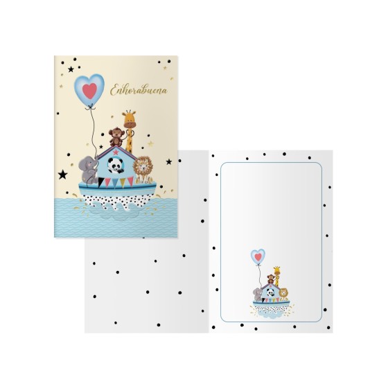 PACK 6 TARJETAS DE FELICITACIÓN MAMÁS - TAMAÑO 11,5 X 17 CM - MODELO ARCA DOHE 70089