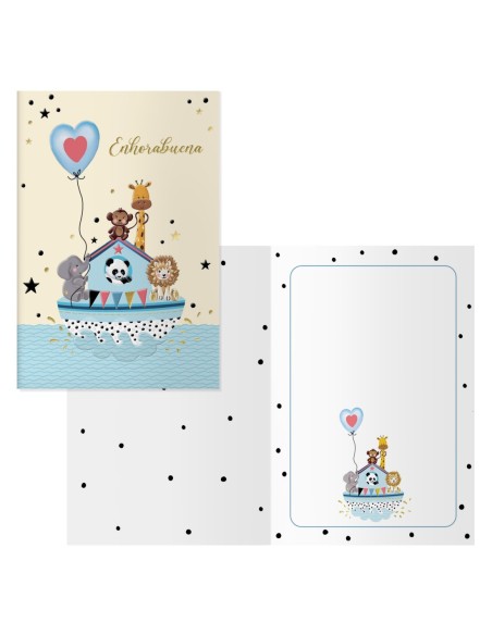 PACK 6 TARJETAS DE FELICITACIÓN MAMÁS - TAMAÑO 11,5 X 17 CM - MODELO ARCA DOHE 70089
