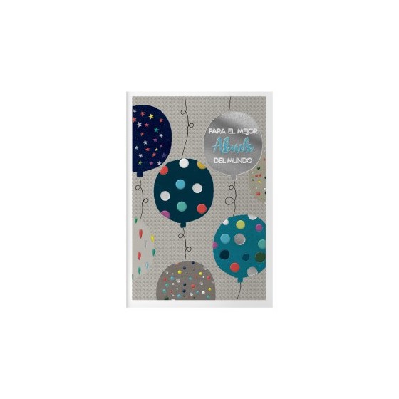 PACK 6 TARJETAS DE FELICITACIÓN ABUELOS - TAMAÑO 11,5 X 17 CM - MODELO DOTS DOHE 70081