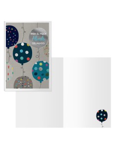 PACK 6 TARJETAS DE FELICITACIÓN ABUELOS - TAMAÑO 11,5 X 17 CM - MODELO DOTS DOHE 70081 2