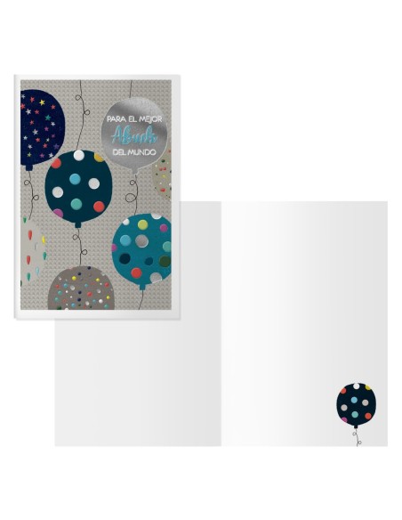 PACK 6 TARJETAS DE FELICITACIÓN ABUELOS - TAMAÑO 11,5 X 17 CM - MODELO DOTS DOHE 70081