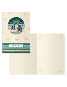 PACK 6 TARJETAS DE FELICITACIÓN NAVIDAD - TAMAÑO 11,5 X 17 CM - MODELO BELÉN DOHE 70047 2