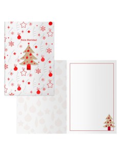 PACK 6 TARJETAS DE FELICITACIÓN NAVIDAD - TAMAÑO 11,5 X 17 CM - MODELO WOOD DOHE 70039 2