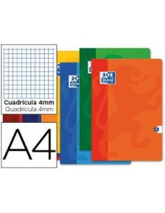 LIBRETA GRAPADA 48 HOJAS 90 GR FORMATO A4 CUADRICULA 4X4 COLORES SURTIDOS ANCOR 092752 (x8 unidades)