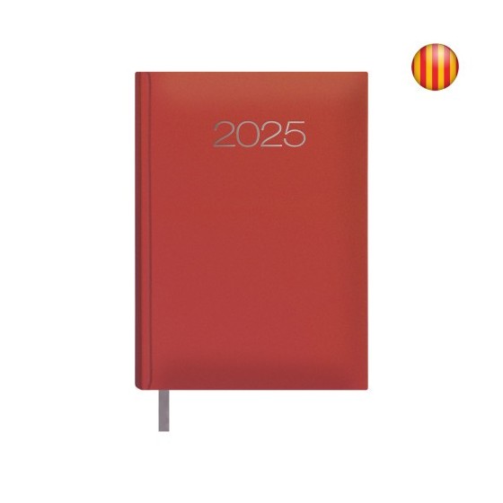 AGENDA 2025 LISBOA DÍA PÁGINA 14 X 20 CM COLOR ROJO CATALAN DOHE 12692 - 25
