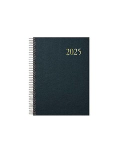 AGENDA 2025 SEGOVIA ESPIRAL DÍA PÁGINA 14 X 20 CM COLOR NEGRO CATALAN DOHE 12735 - 25