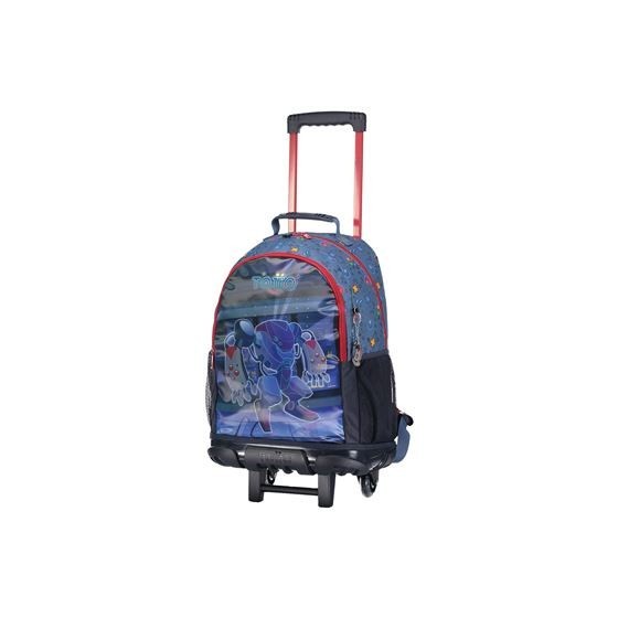MOCHILA ESCOLAR GRANDE 3 RUEDAS - ATLAS TOTTO MJ03ATA003-2210-2JW