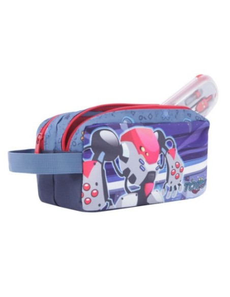 ESTUCHE ESCOLAR DOS COMPARTIMENTOS - ATLAS TOTTO AJ52ATA001-2210-2JW