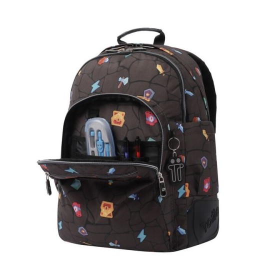 MOCHILA ESCOLAR ESTAMPADO VIDEOJUEGO - CRAYOLES TOTTO MA04ECO029-2210N-3Y7