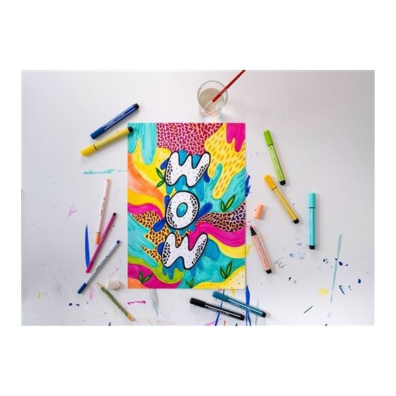 ESTUCHE ARTY CON 6 COLORES-ROTULADOR PREMIUM CON PUNTA BISELADA PEN 68 MAX STABILO 768/06-21