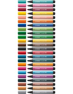 ESTUCHE ARTY CON 12 COLORES-ROTULADOR PREMIUM CON PUNTA BISELADA PEN 68 MAX STABILO 768/12-21 2