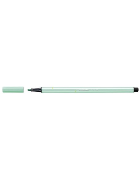 ROTULADOR PREMIUM CON PUNTA DE FIBRA BISELADA PEN 68 MAX COLOR VERDE HIELO STABILO 768/13 (x10 unidades)