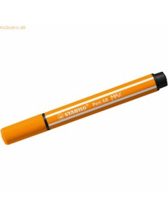 ROTULADOR PREMIUM CON PUNTA DE FIBRA BISELADA PEN 68 MAX COLOR NARANJA STABILO 768/54 (x10 unidades)