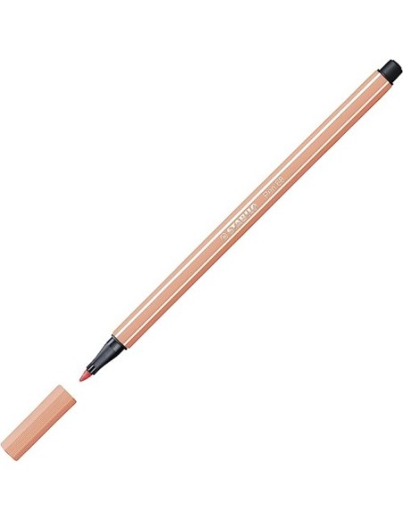 ROTULADOR PREMIUM CON PUNTA DE FIBRA BISELADA PEN 68 MAX COLOR ALBARICOQUE STABILO 768/26