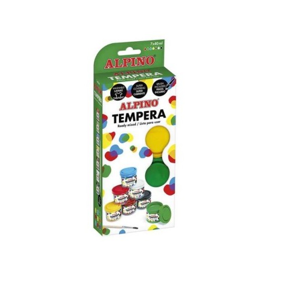 ESTUCHE TEMPERA 7 X 40ML ALPINO DM020921