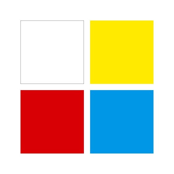 Staedtler Lumocolor marcador de tiza Bala Azul, Rojo, Blanco, Amarillo 4 pieza(s)