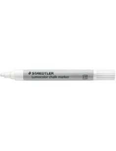ROTULADOR CHALK MARKER LUMOCOLOR 344 TIZA LÍQUIDA BLANCO STAEDTLER 344-0 (x5 unidades)
