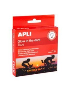 CINTA ADHESIVA LUMINISCENTE 20 MM X 5 M APLI 19235