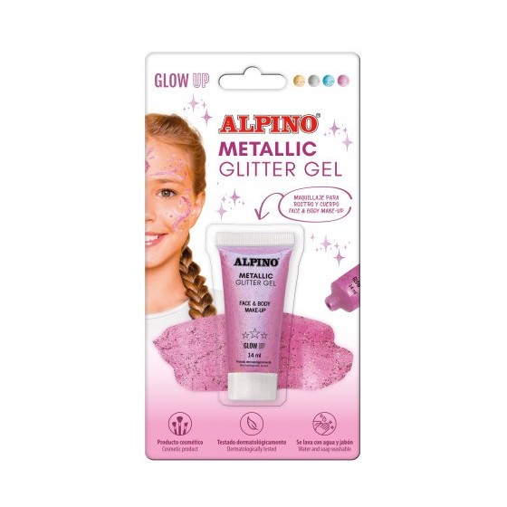 BLÍSTER MAQUILLAJE CON COLOR Y PURPURINA GLITTER ROSA ALPINO DL000604