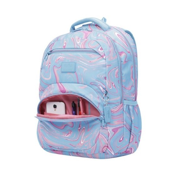MOCHILA ECO-FRIENDLY ESTAMPADO VERDE Y ROSA - TRACER 4 TOTTO MA04TRC004-2210G-3JX
