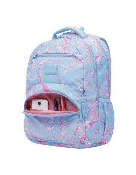 MOCHILA ECO-FRIENDLY ESTAMPADO VERDE Y ROSA - TRACER 4 TOTTO MA04TRC004-2210G-3JX