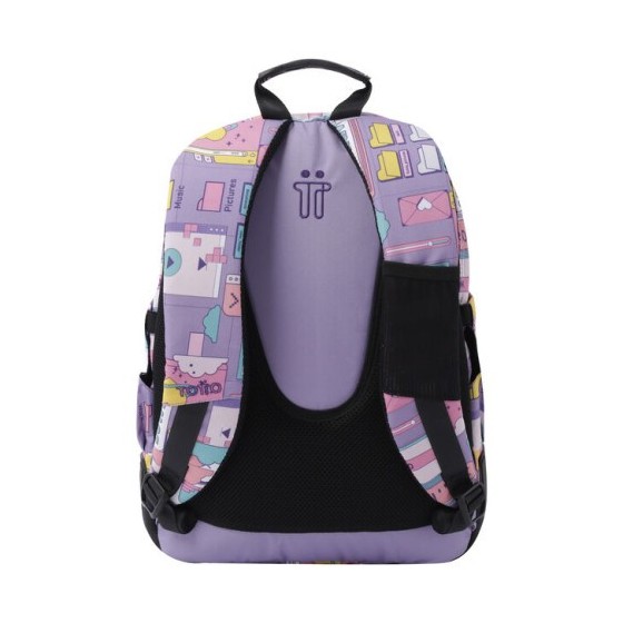 MOCHILA ESCOLAR MORADO CIBER - CRAYOLES TOTTO MA04ECO029-2210N-2QI