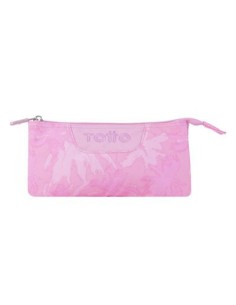ESTUCHE ESCOLAR TRES COMPARTIMENTOS PALMERAS ROSAS - TABLERO TOTTO AC52ECO012-2210Z-8IE